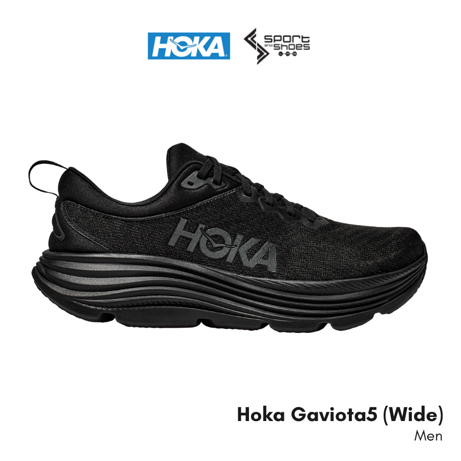 Hoka Gaviota5 Wide ( หน้าเท้ากว้าง ) รองเท้าวิ่ง ผู้ชาย ซัพพอร์ต เท้าแบน l ของแท้ 100%