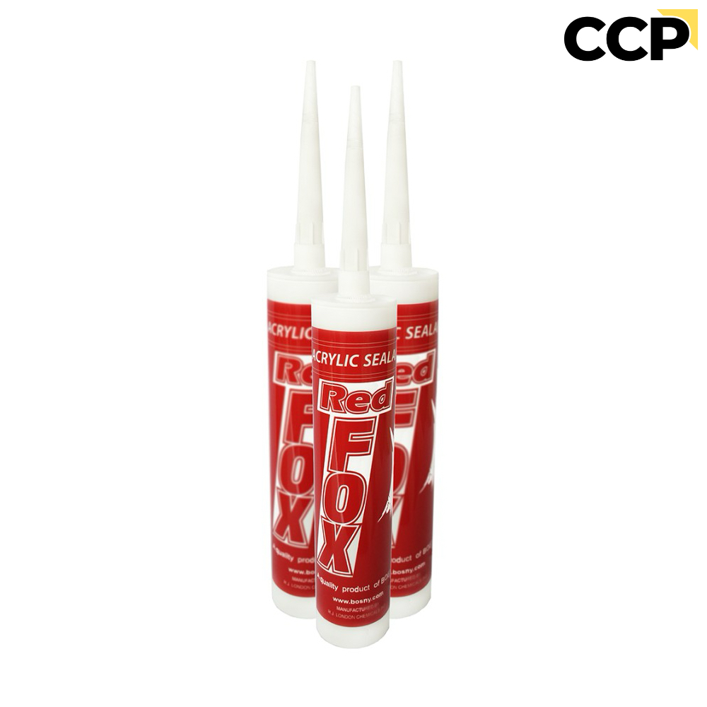กาวซิลิโคน กาวอะคริลิค กาวอคิลิค Red Fox acrylic sealant กาวยาแนว แดปอะคริลิก อุดรอยเเตก อะคริลิค