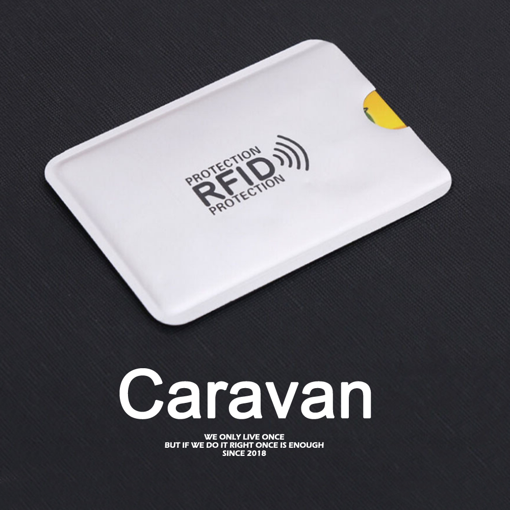 Caravan Crew  RFID Card holder ปลอกบัตรเครดิต ที่ใส่บัตร RFID อลูมิเนียมความปลอดภัย,