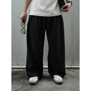 MUU Relaxed wide-leg trousers กางเกงขายาว กางเกงทรงหลวม กางเกงผู้ชาย สวมใส่สบาย