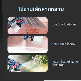 MASARU กาพ่นสีไฟฟ้า SCWG-700 ไร้สาย 400W อุปกรณ์ทาสี กาพ่นสี แบตเตอรี่ PTB10-2040