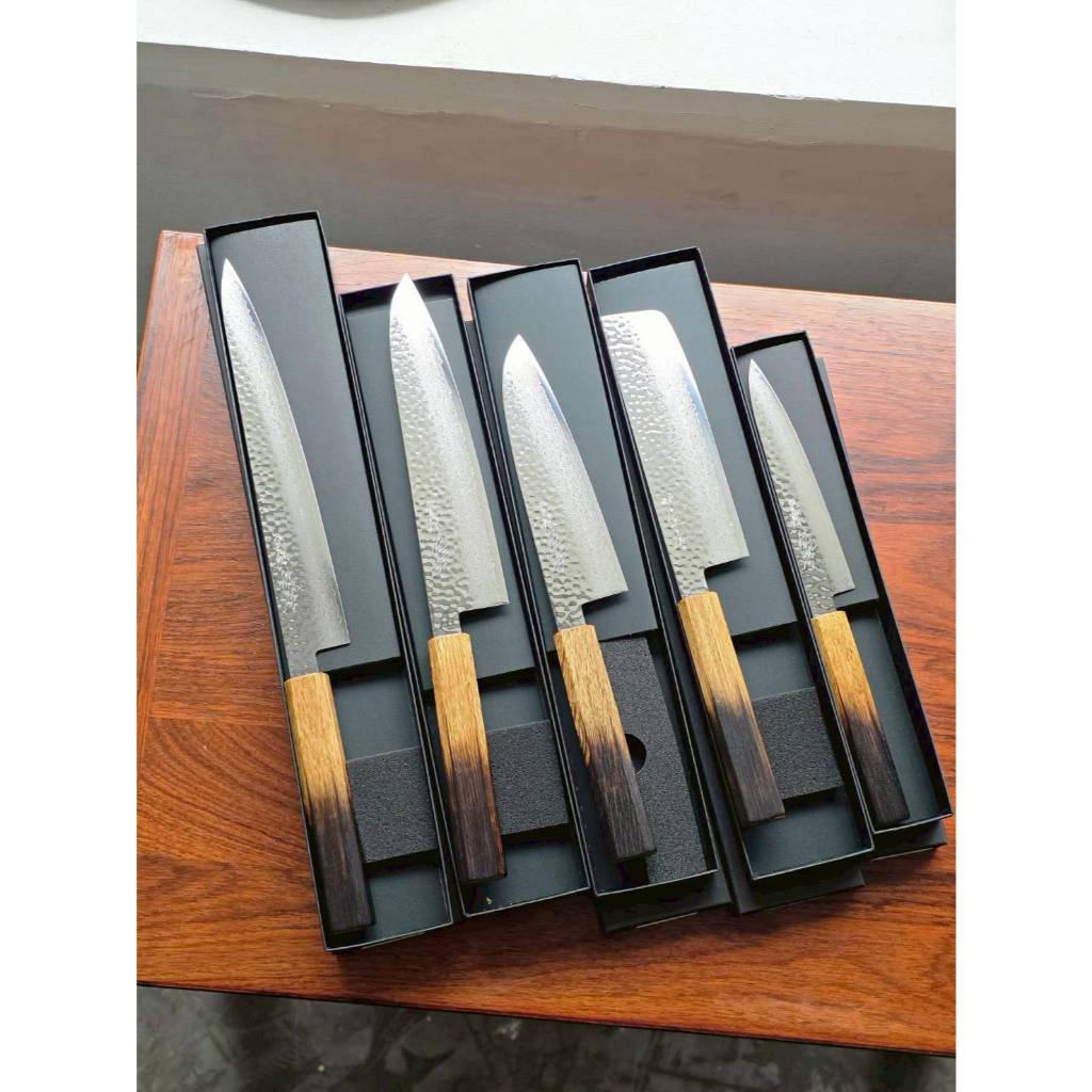 Touroku Sakai VG10 DMC 69 layers Mirror Polished Burnt Oak Wood (มีดญี่ปุ่น)