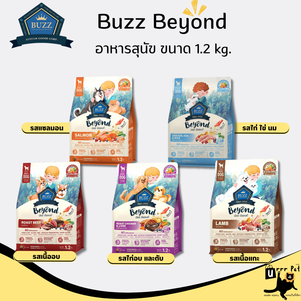 Buzz Beyond ( บัซซ์) อาหารสุนัข ขนาด 1 kg.
