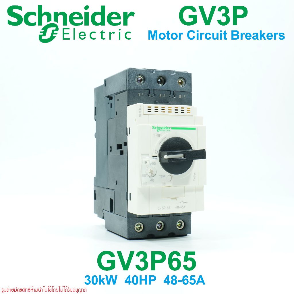GV3P65 Schneider Electric GV3P65 GV3P Motor Circuit Breakers มอเตอร์เบรกเกอร์