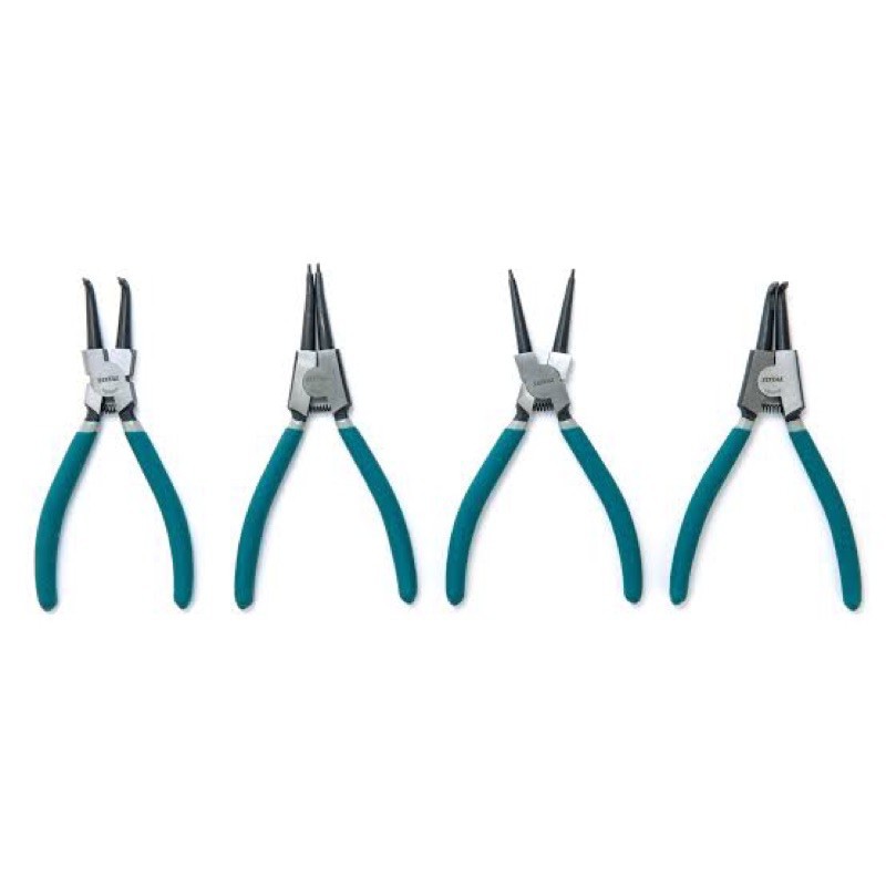 คีมหนีบ-ถ่าง TOTAL โททอล 7" 4 ตัวชุด งานหนัก รุ่น THT 114041