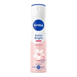 Nivea Extra Bright Spray นีเวีย เอ็กซ์ตร้า ไบรท์ สเปรย์ ระงับกลิ่นกาย 150ml