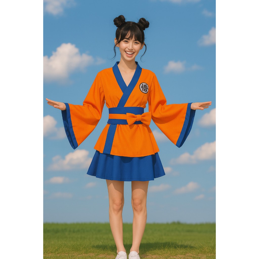 สินค้าอยู่ไทย   cp4.2 ชุดดราก้อนบอลผู้ใหญ่ ชุดโงกุนการ์ตูนดราก้อนบอล  ชุดกิโมโนดราก้อนบอล ชุดกิโมโนโงกุน