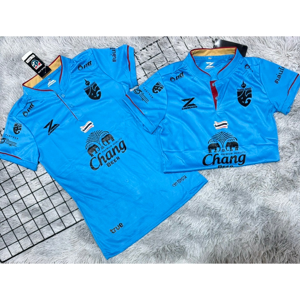 เสื้อบอลเสื้อกีฬาผู้หญิงทีมชาติไทย อก32-38ทรงเข้ารูป ผ้านิ่มใส่สบายป้ายห้อยXL