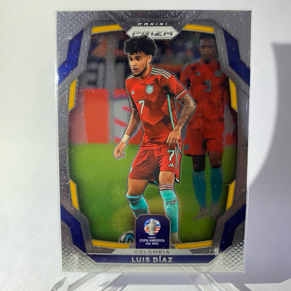 การ์ดนักฟุตบอลสำหรับสะสม LUIS DIAZ, COLUMBIA, PANINI PRIZM 2021