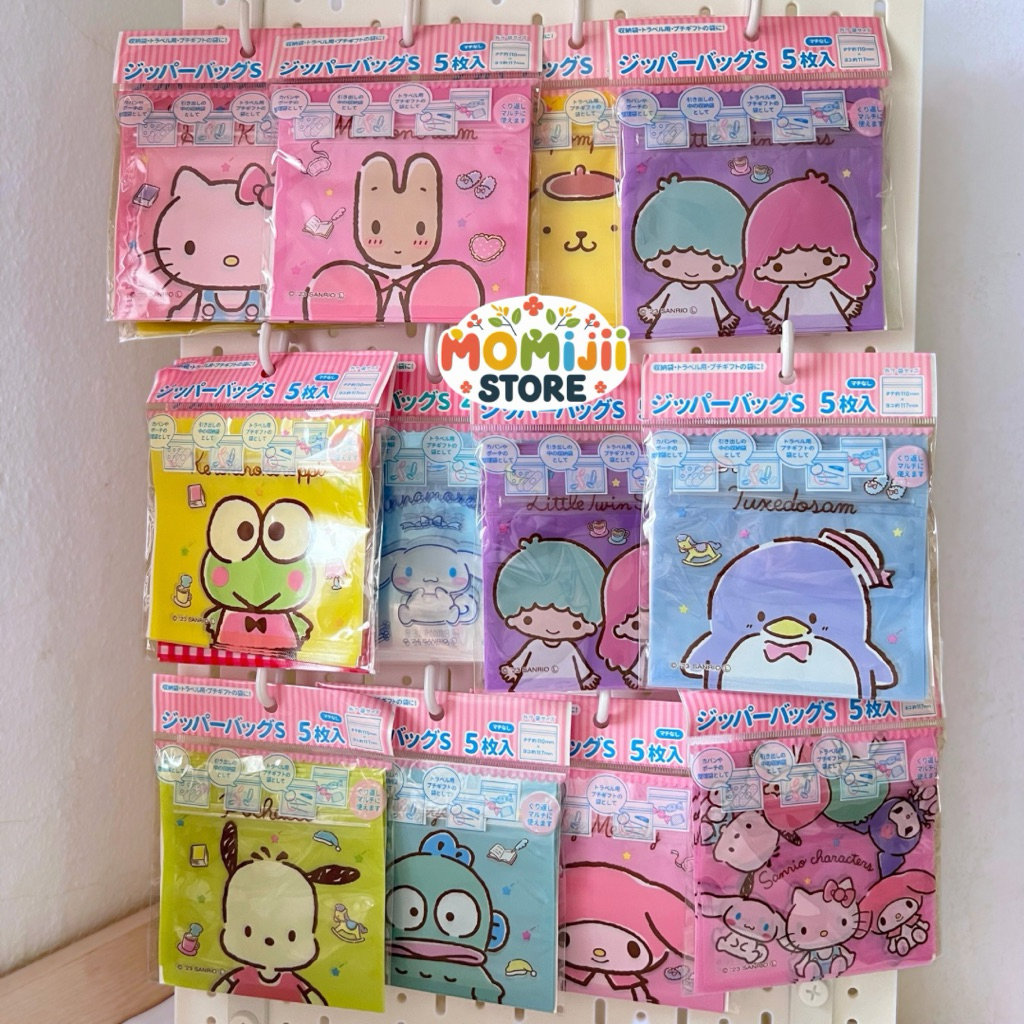 พร้อมส่งจากไทย🪴sanrio ซองซิปล็อก 1แพค🪴ของแท้