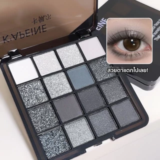 พาเลทตา 16สี อายแชโดว์ กันน้ํา เม็ดสีควันสูง อายแชโดว์โกธิค สุดเท่ ประกายชิมเมอร์ สีสวย ติดทน
