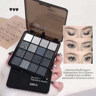 พาเลทตา 16สี อายแชโดว์ กันน้ํา เม็ดสีควันสูง อายแชโดว์โกธิค สุดเท่ ประกายชิมเมอร์ สีสวย ติดทน