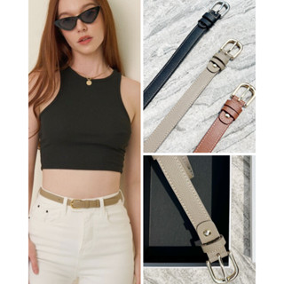 CHNiiNiN Boston timeless belt  เข็มขัดผู้หญิง เข็มขัดหนังแแท…