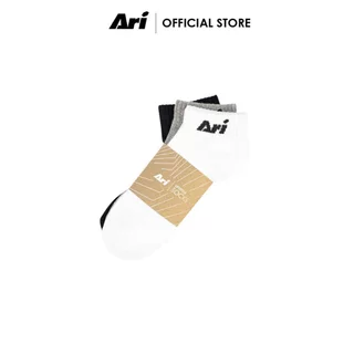 ARI DAILY LINER SOCKS - BLACK/GREY/WHITE (AHW1397-01) ถุงเท้า อาริ แพ็ค 3 สีดำเทาขาว