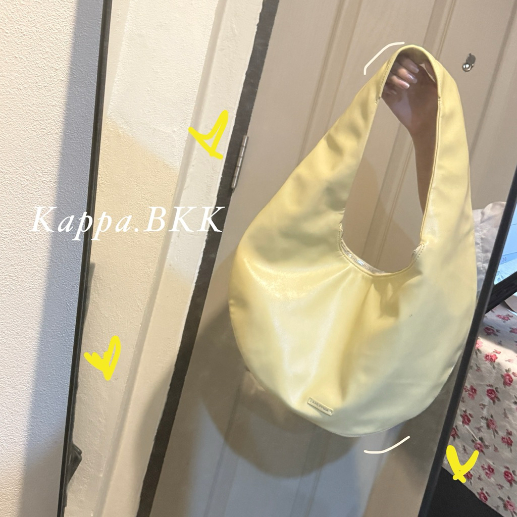 ANY Shoulder Bag - Butter Yellow🧈🧸 | KAPPA.BKK | มือสอง อุปกรณ์ครบ สภาพ 100% เพิ่งแกะจากกล่อง