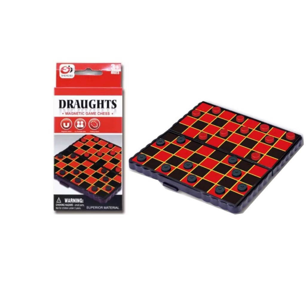 mitr หมากรุก หมากฮอส ขนาดจิ๋ว พกพาสะดวก กระดานแม่เหล็กพับได้ ชุดเกมฝึกสมอง พร้อมส่ง - รูปที่ 5