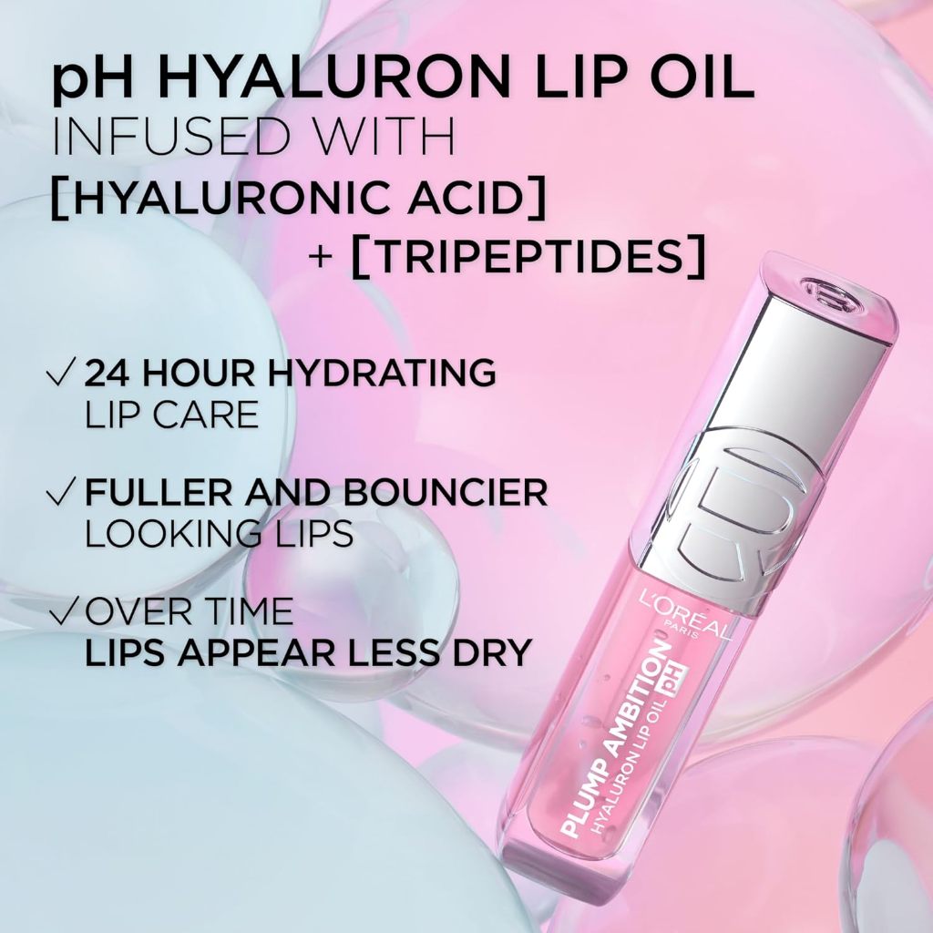 ✅พร้อมส่ง✅แท้ L'Oreal Paris Plump Ambition pH Hyaluron Lip Oil