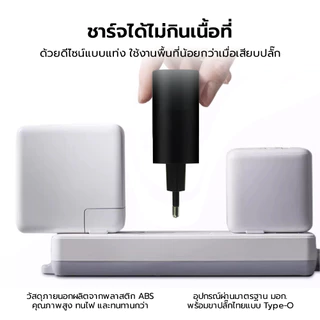 ZTEC ZA652 / ZA651 หัวชาร์จ GaN 65W 3 พอร์ต รองรับเทคโนโลยี PD3.0, QC4+, QC 3.0, AFC, MTK, PPS -2Y