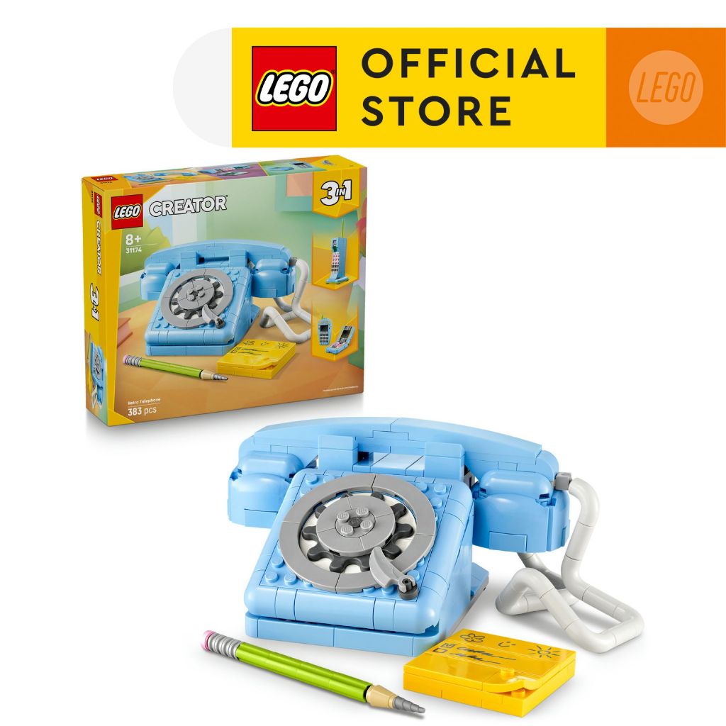 LEGO Creator 31174 Retro Telephone (383pcs.), Building Blocks, Kids Toy