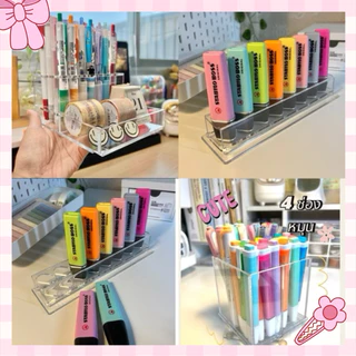 🌈(เก็บโค้ดหน้าร้าน)กล่องใส่ปากกาอะคริลิคใส (พร้อมส่ง)