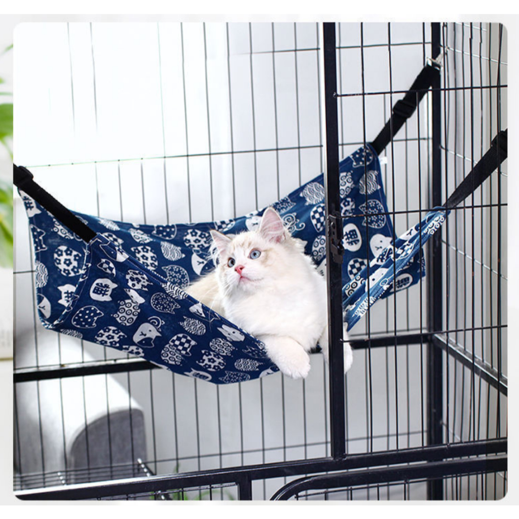 ChatGPT พูดว่า: MG-227-1 เปลนอนแมว ผ้าขนแกะนุ่มนิ่ม ออกแบบสำหรับแขวนในกรงแมว ให้ที่พักผ่อนสบายสำหรับน้องแมวในกรงของคุณ