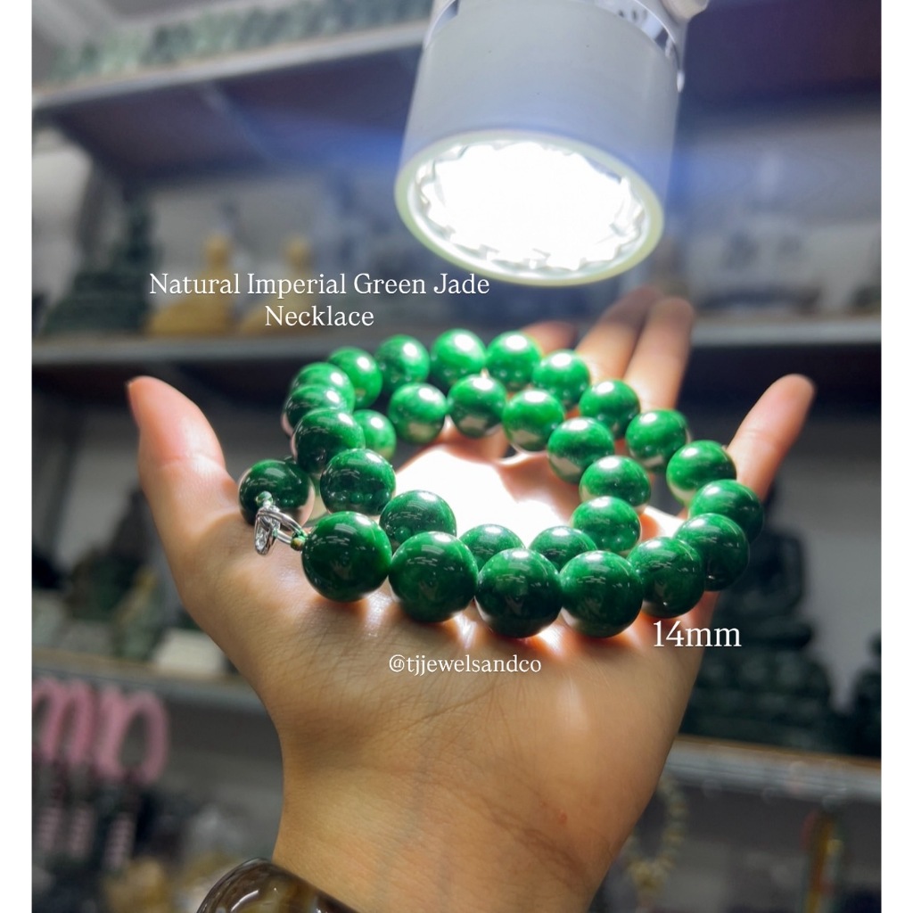 สร้อยคอหยกเขียวจักรพรรดิ์ หยกเขียวมรกต Type B