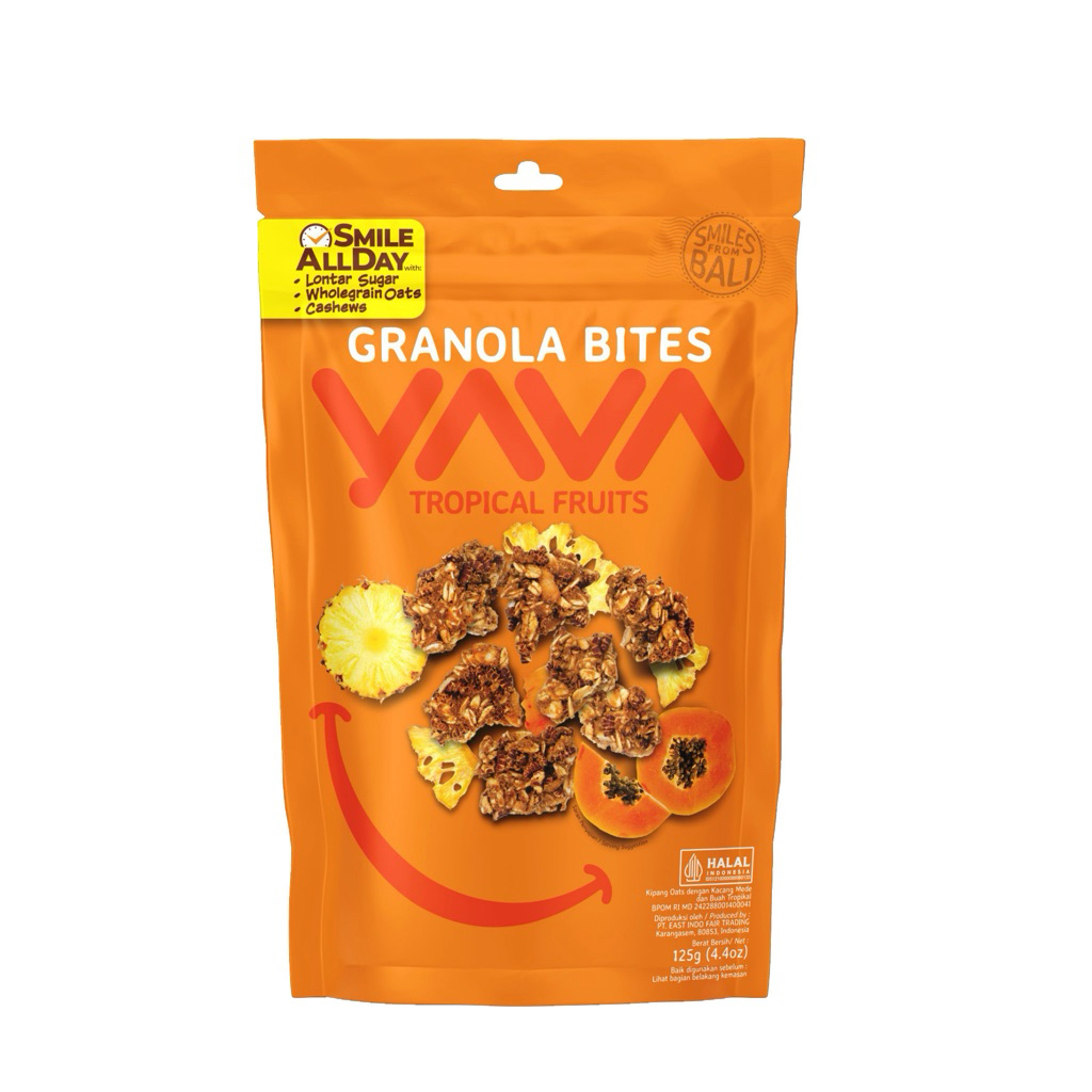 Yava Bites - Tropical Fruit 125g.