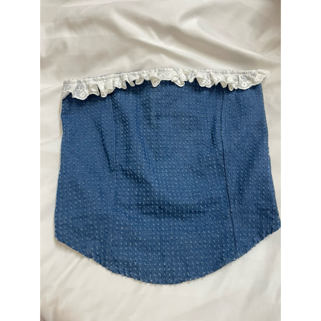 ส่งต่อเกาะอกผ้ายีนส์ ป้ายnusa style