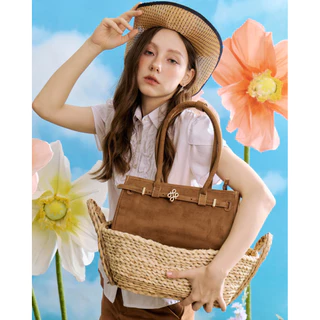 PATH T CHA - (🤎พรีแค่black/espresso) กระเป๋าสะพายBOSTON SUEDE COLLECTION (ใช้ได้2ด้าน)