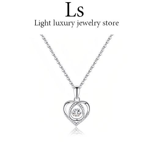 LS jewelry ✨, สร้อยคอ, สร้อยคอแพลตตินัม, สร้อยคอสตรีสุดหรู, ของขวัญคู่รัก