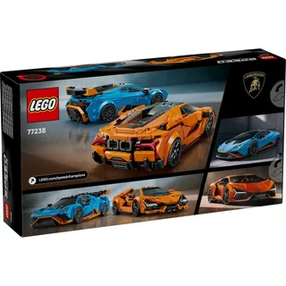 LEGO Speed Champions 77238 Lamborghini Revuelto & Huracán STO (607pcs.), Building Blocks, Kids Toy