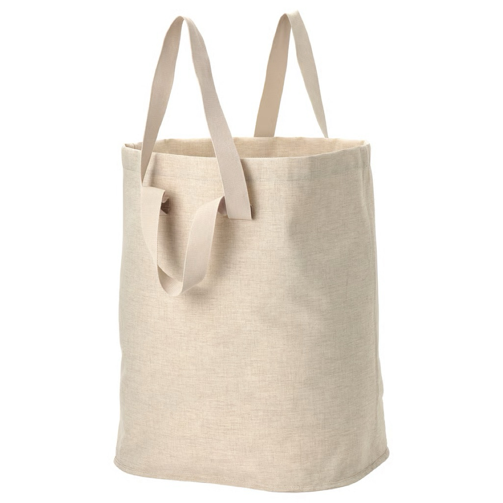 👜 PURRPINGLA เพอร์พิงกลา ถุงใส่ผ้ารอซัก, เบจ, 100 ลิตร⭐️