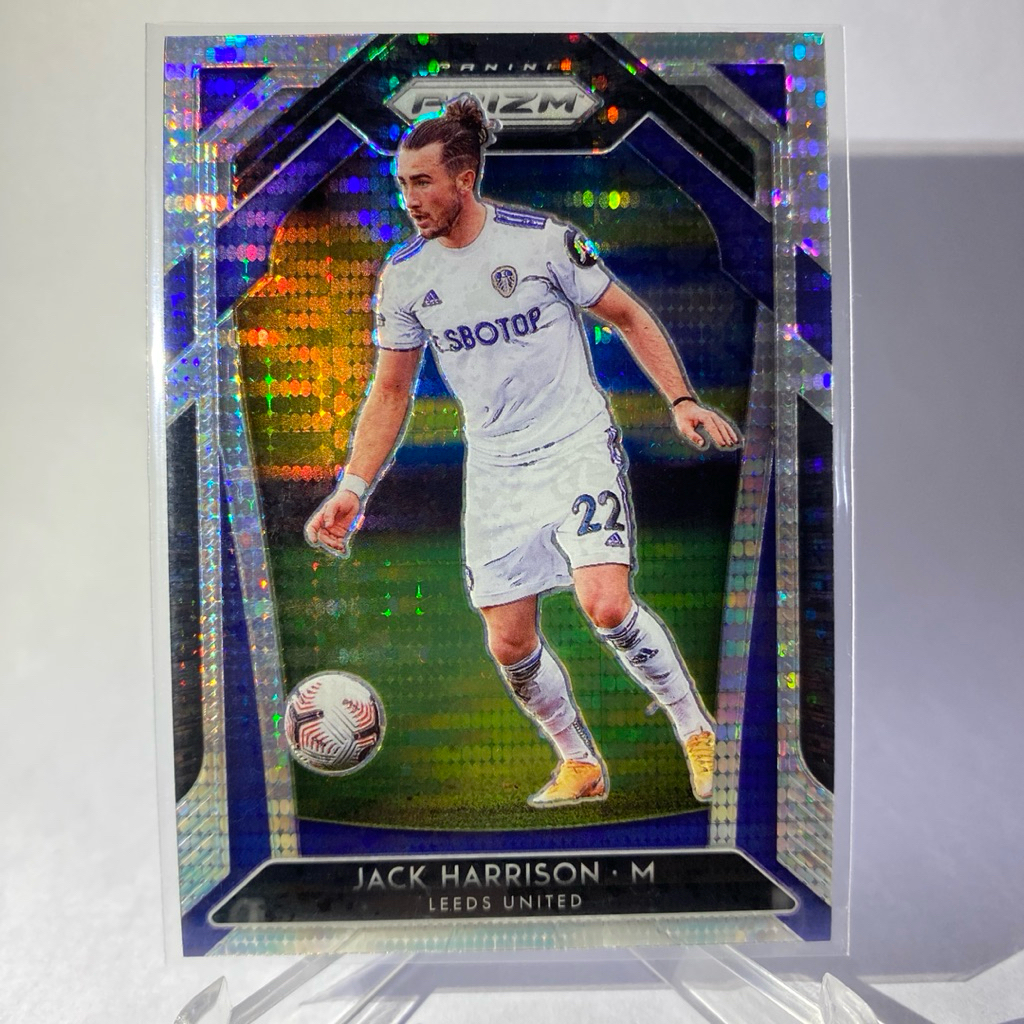 การ์ดนักฟุตบอลสำหรับสะสม JAKE HARRISON, (PRIZM), LEEDS UNITED, PANINI PRIZM 2020