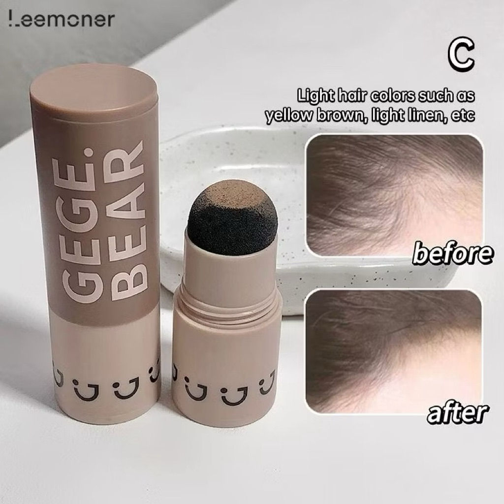 H-04🌟GEGE BEARแป้งปิดเหม่งผงแฮร์ไลน์เติมหน้าผากปิดผมขาวปกปิดขมับปิดผมบางผลิตภัณฑ์ปกปิดหัวล้าน ปกปิดผมบางมี3สี