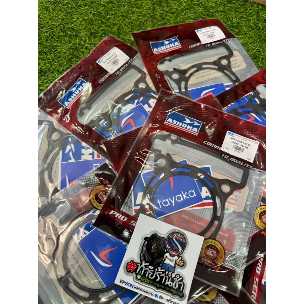 ปะเก็นฝาสูบ ASHUKA แท้💯 NMAX AEROX R15 WR155 ประเก็นฝา HEAD GASKET N-MAX อาชูกะ อาซูกะ แอร็อกซ์ NVX