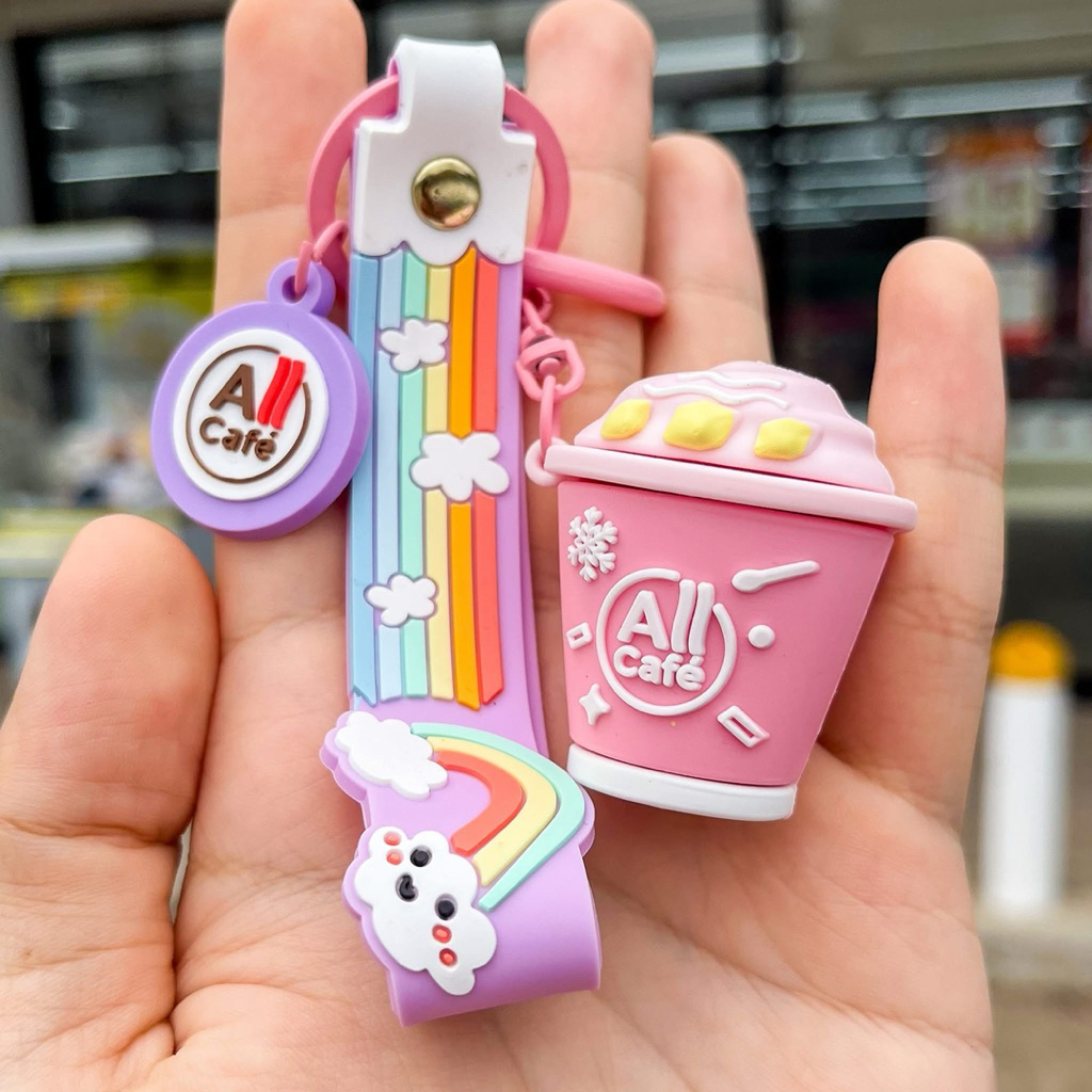 พวงกุญแจมินิ All Cafe พวงกุญแจ 7-11 ของแท้ ✅พร้อมส่ง