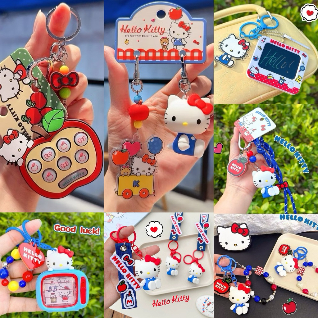 (📦สินค้าพร้อมส่งจาก 🇹🇭)  พวงกุญแจ 50th Hello Kitty 🎀