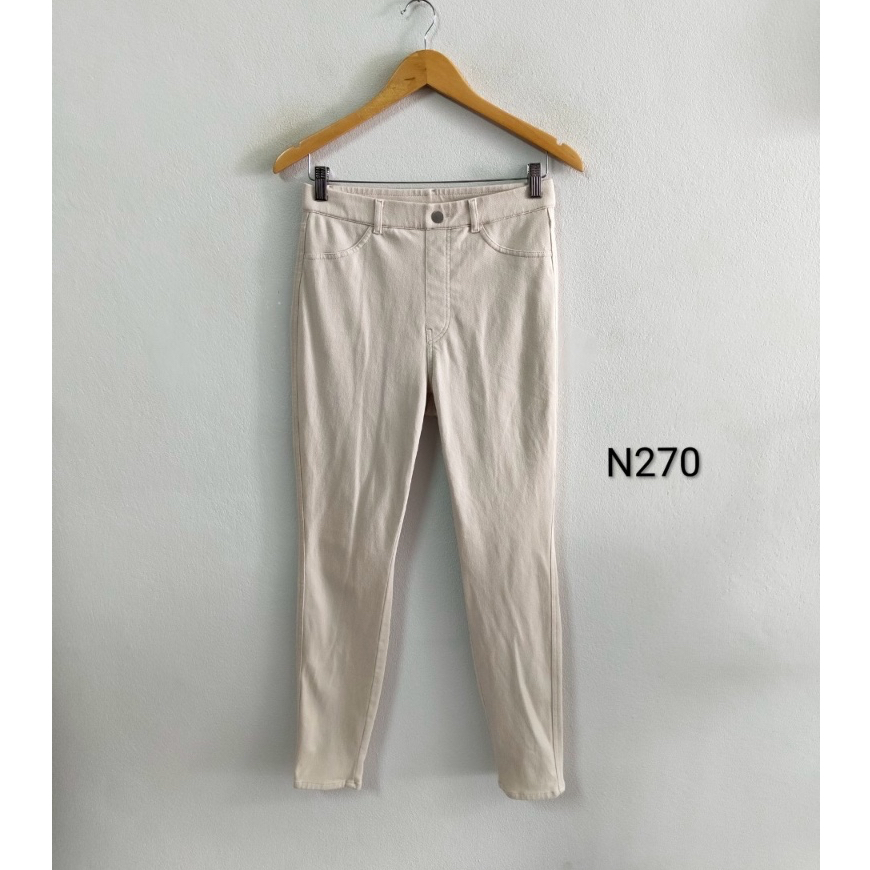 L(ญ)Heattech (N270) กางเกงยีนส์ แบรนด์ uniqlo ยูนิโคล่ ผ้ายีนส์ยืด skinny