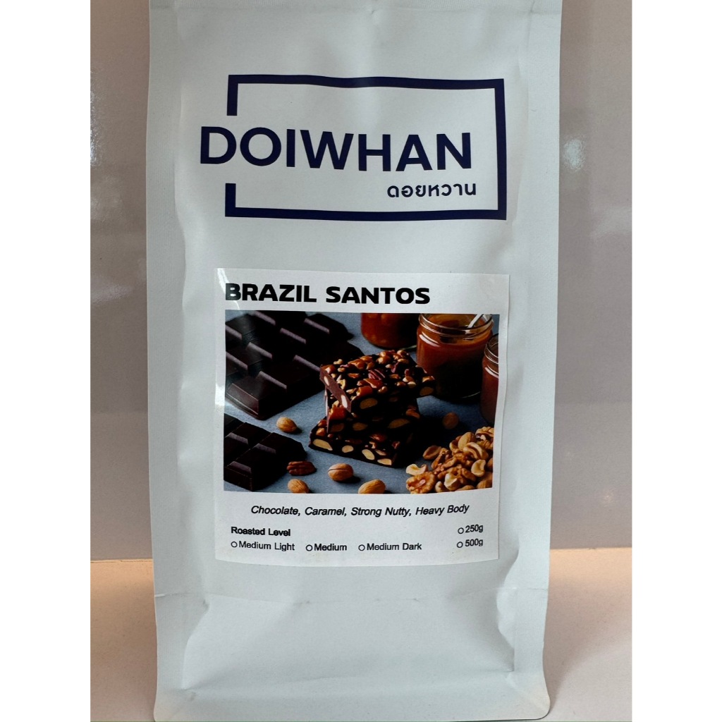 DOIWHAN กาแฟบราซิลซานโตส BRAZIL SANTOS คั่ว