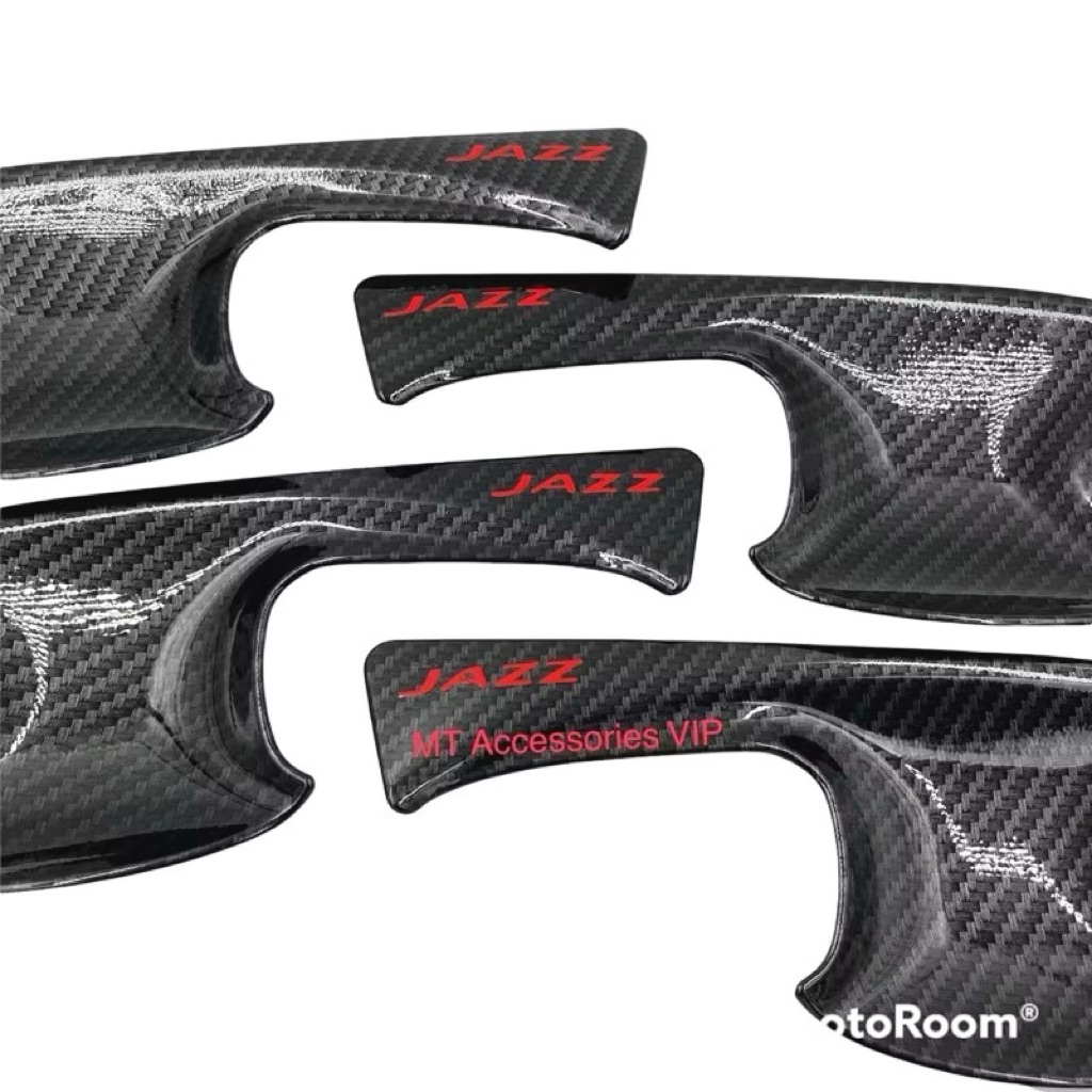 Honda Jazz ปี2014-2025 ลายแคฟล่าโลโก้แดง เบ้ากันรอย ครอบมือจับ ครอบฝาถัง ลูกค้าแยกชื้อได้ค่ะ - รูปที่ 7