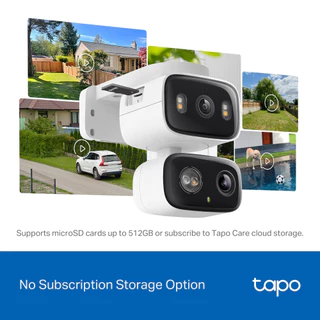 🔥ขายดีส่งไว🔥⚡️กล้องวงจรปิดไวไฟ⚡️TP-LINK (Tapo C246D) 6MP Indoor/Outdoor Dual Lens Pan/Tilt Security Camera