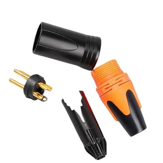 10ชิ้น คละสี หัวแจ็ค XLR แบบตัวผู้ (Male) และตัวเมีย (Female) เข้าสายสัญญาณเสียง สำหรับไมโครโฟน มิกเซอร์ และอุปกรณ์เสียง