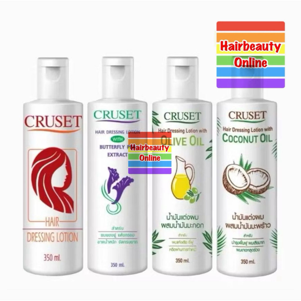 #Cruset Hair Dressing Lotion 350 ml.ครูเช็ท น้ำมันแต่งผม เซ็ท บุรุษสตรี