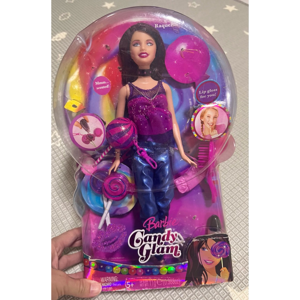 ตุ๊กตาบาร์บี้ Mattle 2008 Barbie Candy Glam Raquelle doll rare item