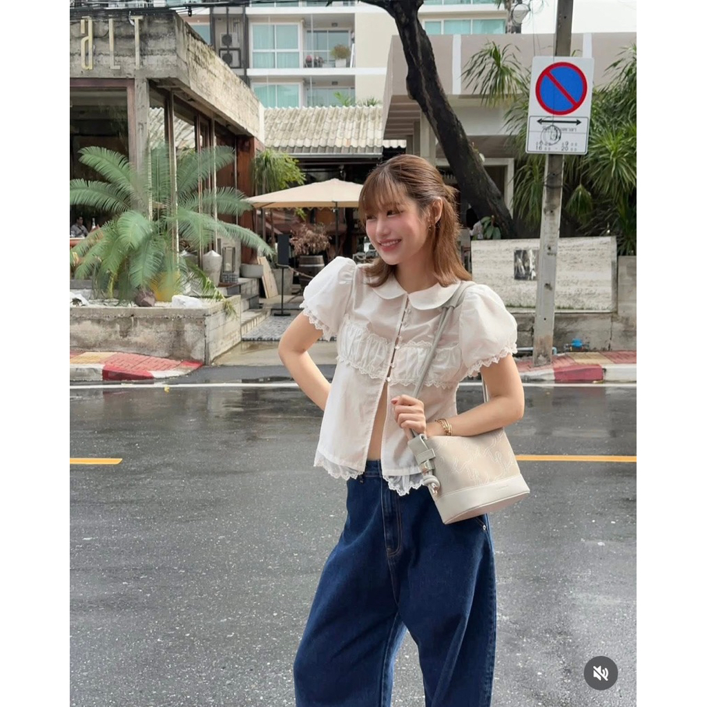 (ผ่อนได้) New in pack ✨ Mitr Zoom Blouse 💐มีของพร้อมส่งค่ะ✨