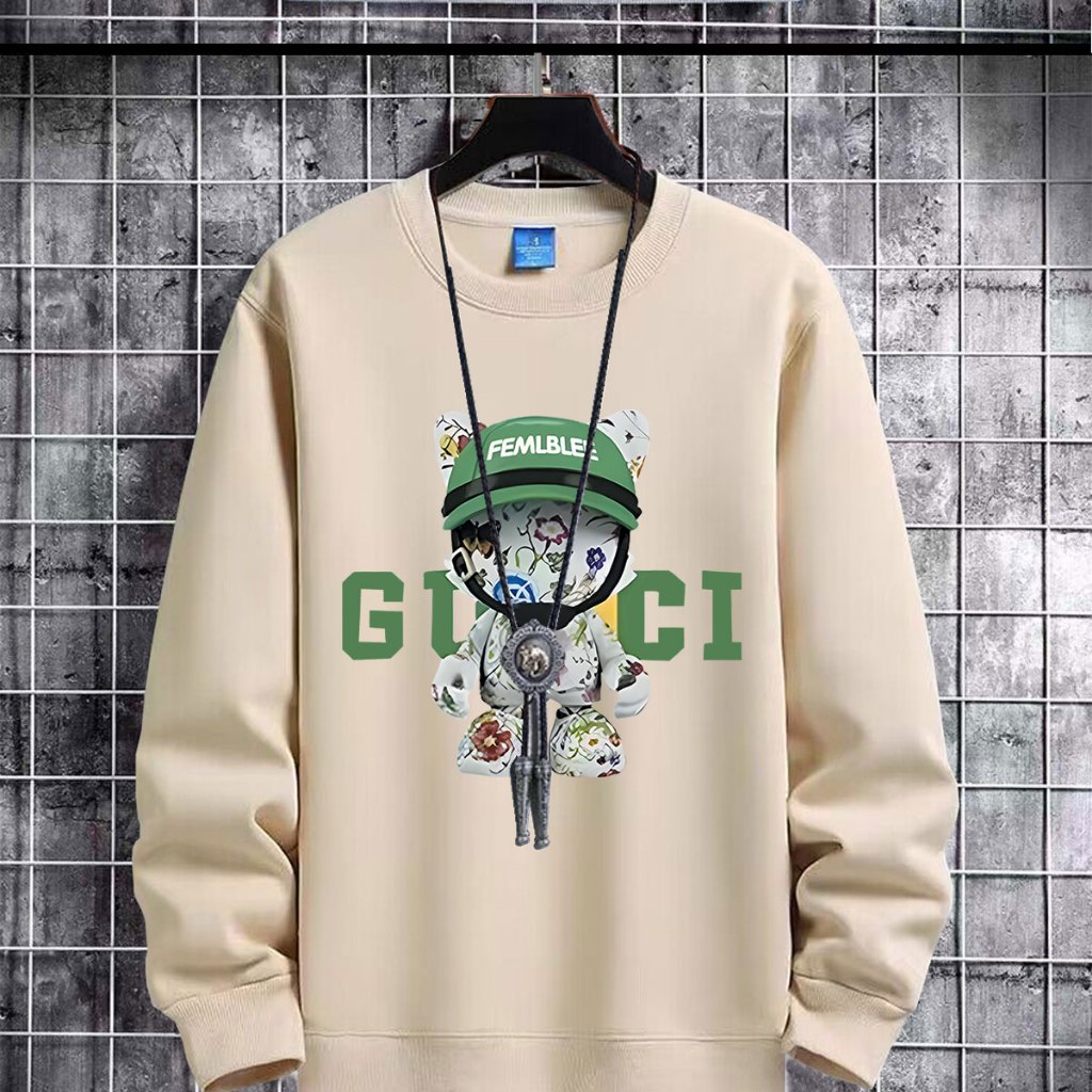 BK-1310-O เสื้อแขนยาวคอกลมผ้าโพลีเอสเตอร์ ใส่สบาย พิมพ์ลายสกรีน เสื้อกันลมกันแดดแฟชั่นเกาหลี