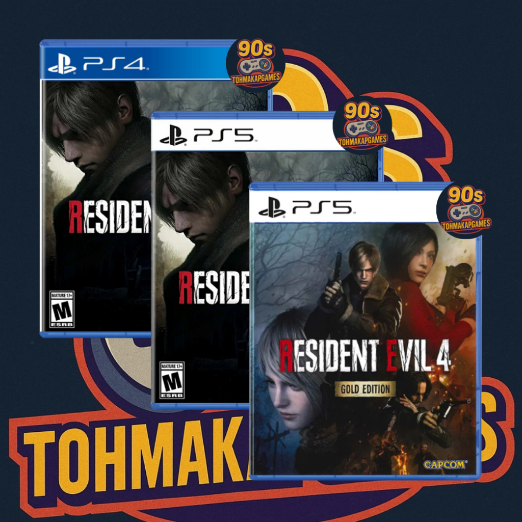 (มือ1/มือ2) แผ่นเกม PS4/PS5 : RESIDENT EVIL 4 REMAKE