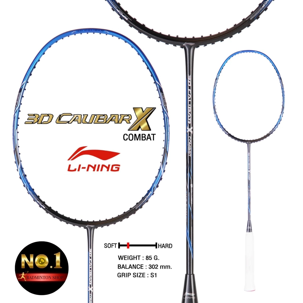 LI-NING 3D CALIBAR / BLUE X COMBAT 3U ไม้แบดมินตัน แท้ 💯 By. No.1 Badminton Shop (โปรดอ่านรายละเอียด