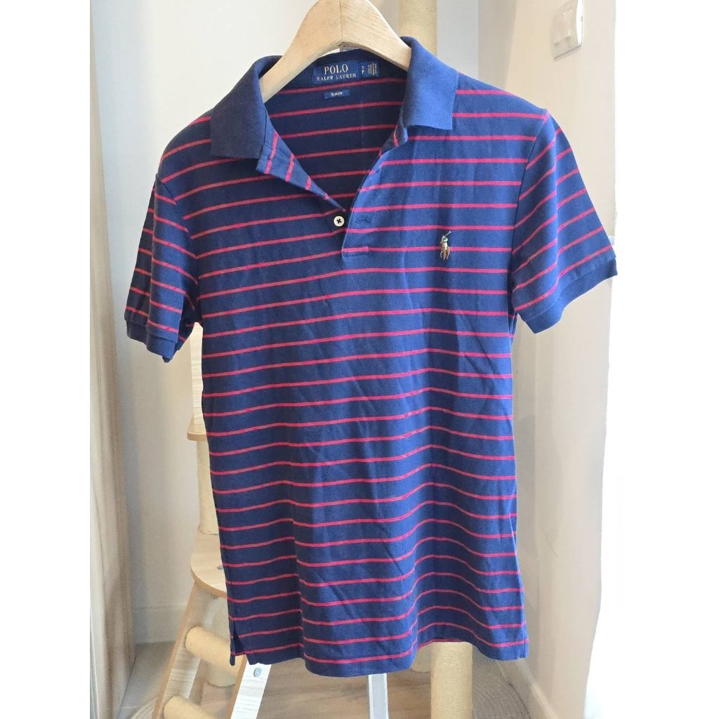 Polo Ralph Lauren – เสื้อโปโลผู้หญิงแท้ ลายทาง Slim Fit