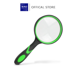 MAO แว่นขยายด้ามจับ เลนส์ขยาย 50/75 มม. 10X แบบพกพา ช่วยในกา…